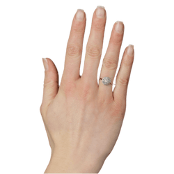 Bague Pavée en or blanc, platine et diamants - Castafiore