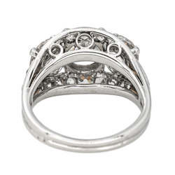 Bague Pavée en or blanc, platine et diamants - Castafiore