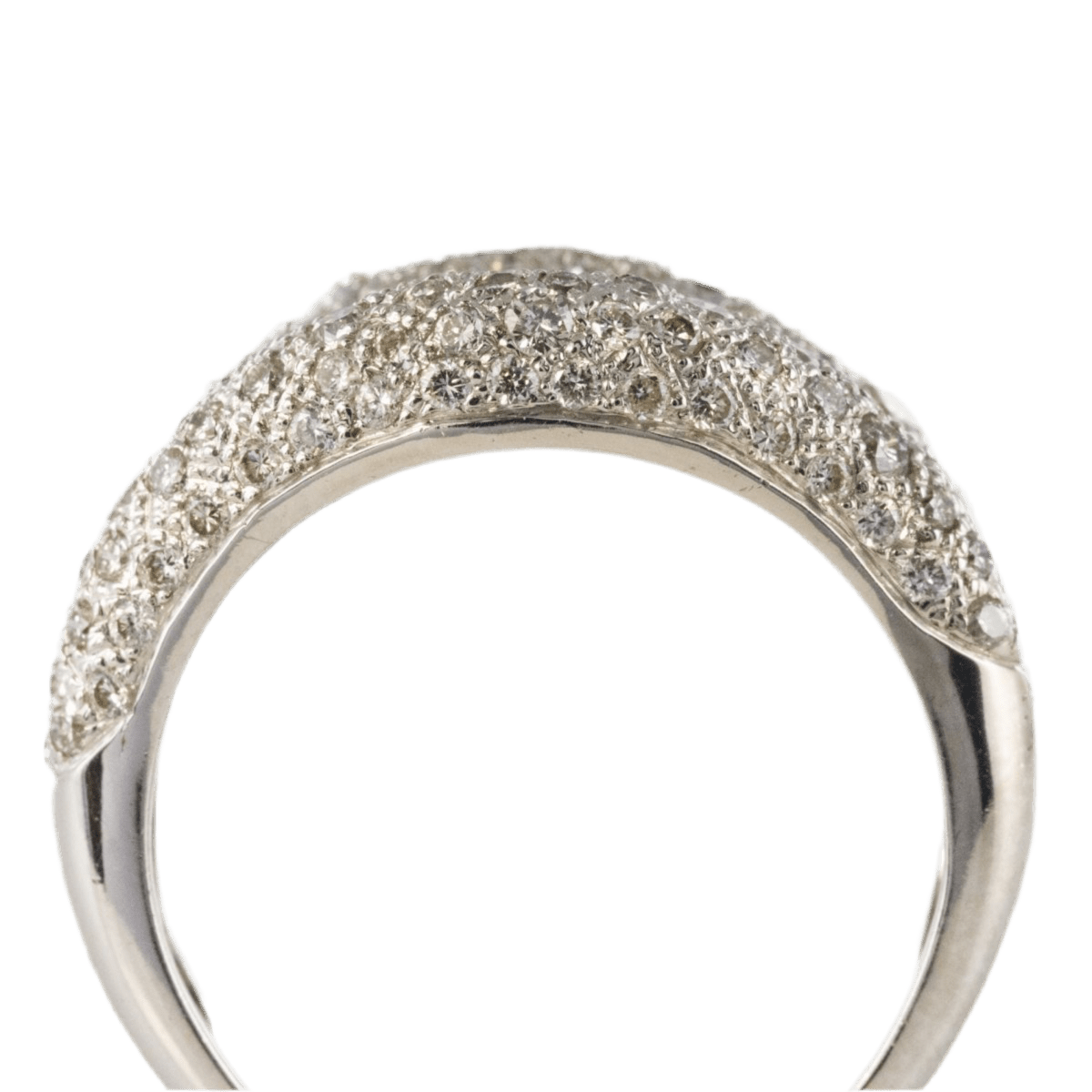 Bague Pavée en or blanc, rubis et diamants - Castafiore