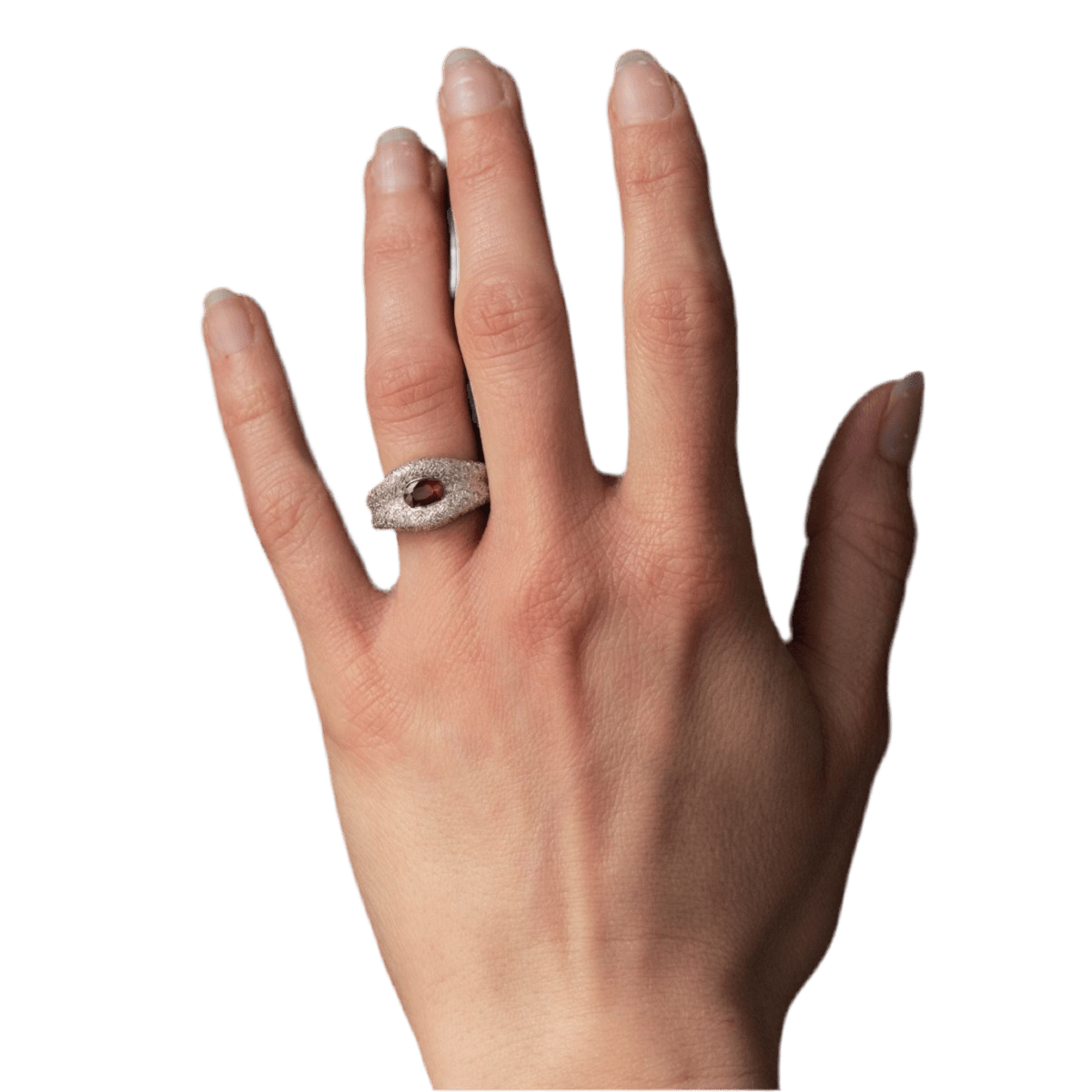 Bague Pavée en or blanc, rubis et diamants - Castafiore