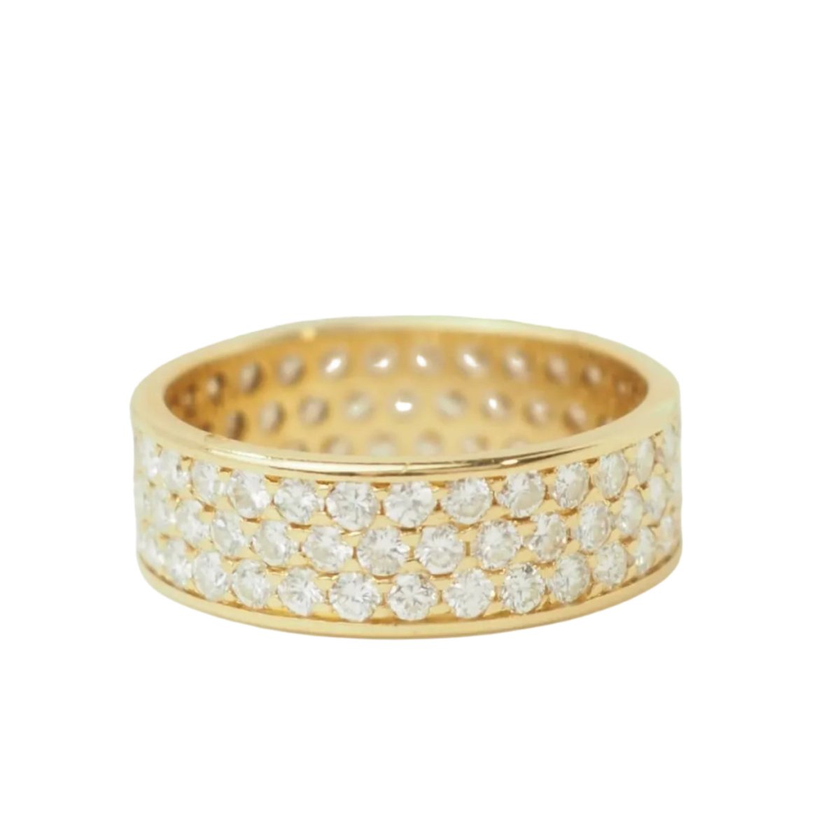 Bague Pavée en or jaune et diamants - Castafiore