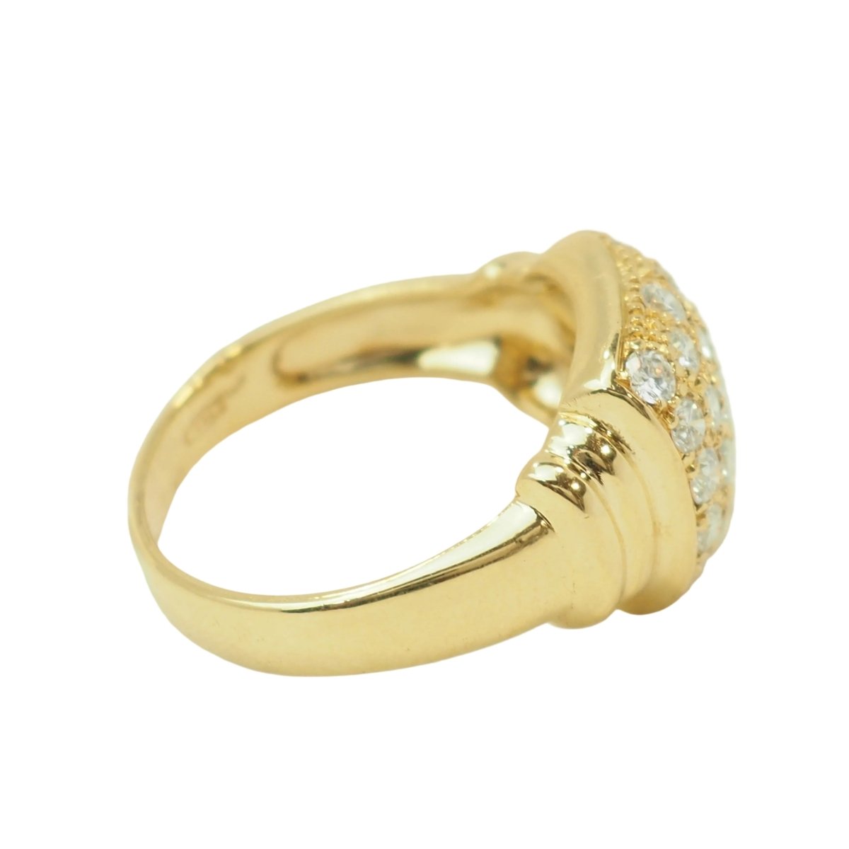 Bague Pavée en or jaune et diamants - Castafiore
