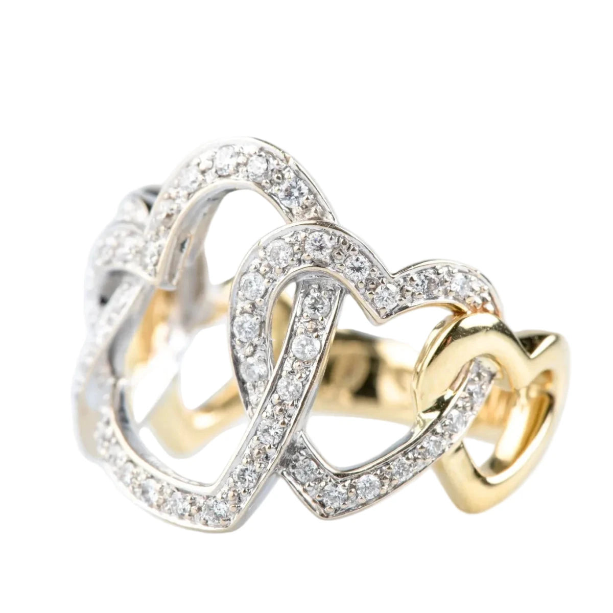 Bague Pavée en or jaune et diamants - Castafiore