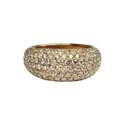 Bague Pavée en or jaune et diamants - Castafiore