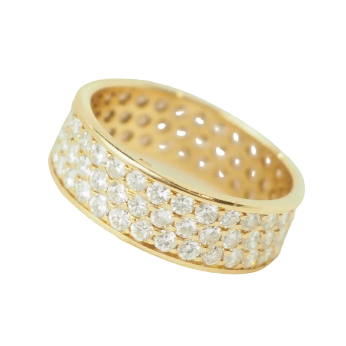 Bague Pavée en or jaune et diamants - Castafiore