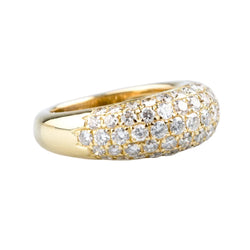 Bague Pavée en or jaune et diamants - Castafiore