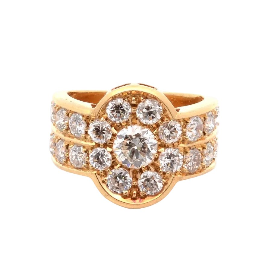Bague Pavée en or jaune et diamants - Castafiore