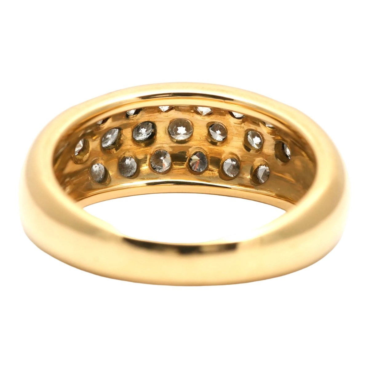 Bague Pavée en or jaune et diamants - Castafiore