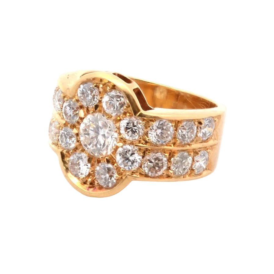 Bague Pavée en or jaune et diamants - Castafiore