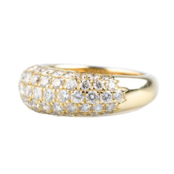Bague Pavée en or jaune et diamants - Castafiore