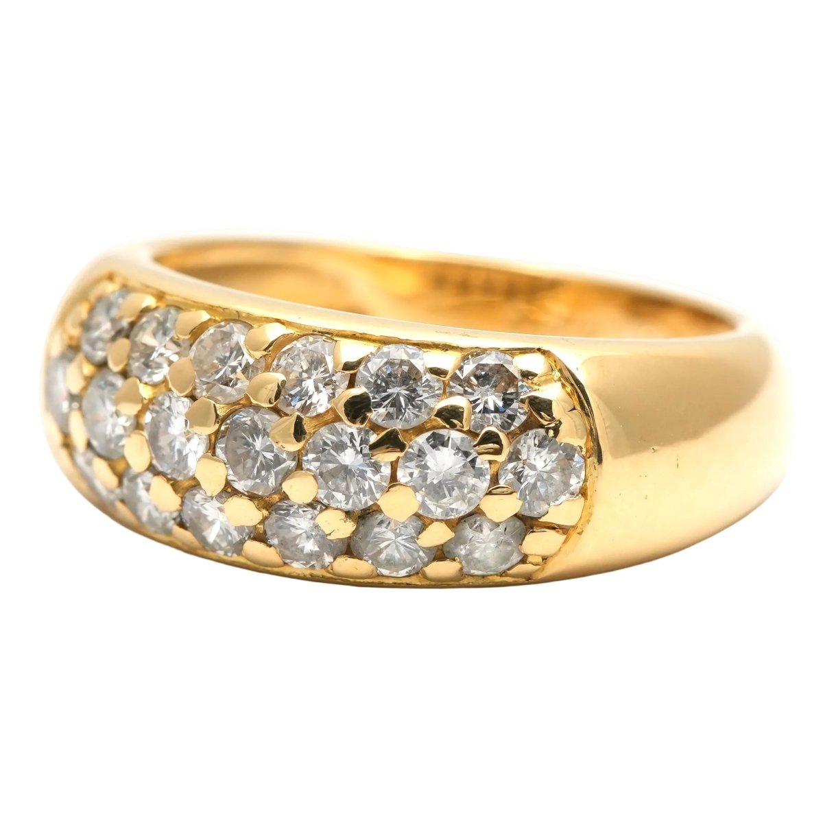 Bague Pavée en or jaune et diamants - Castafiore