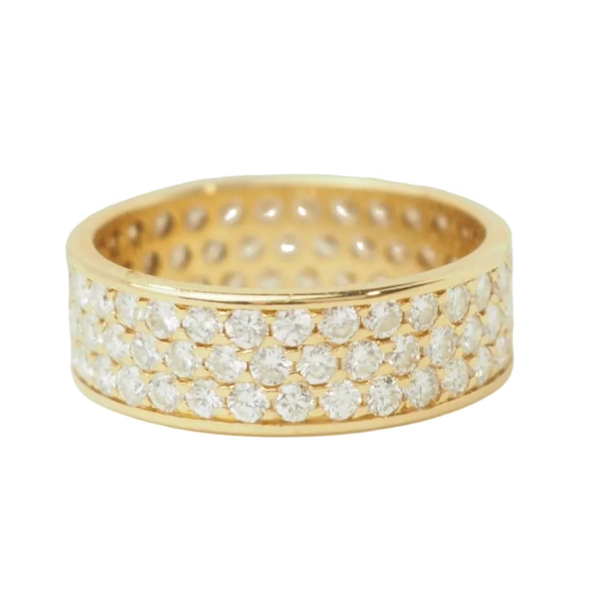 Bague Pavée en or jaune et diamants - Castafiore