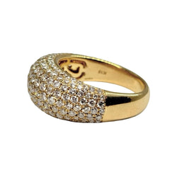 Bague Pavée en or jaune et diamants - Castafiore