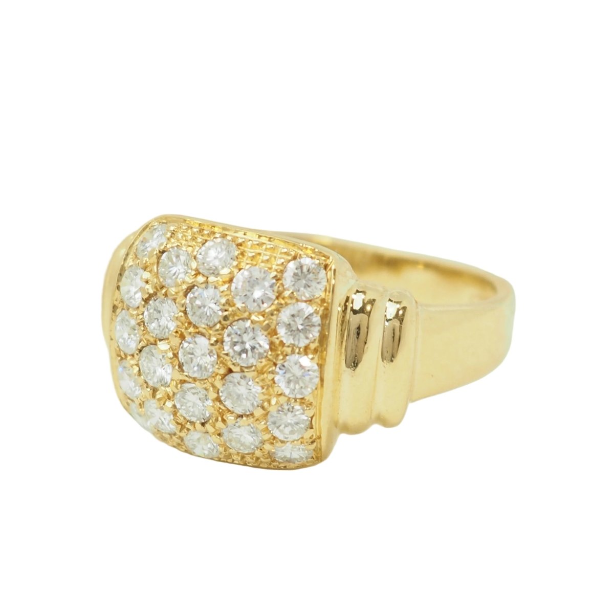Bague Pavée en or jaune et diamants - Castafiore
