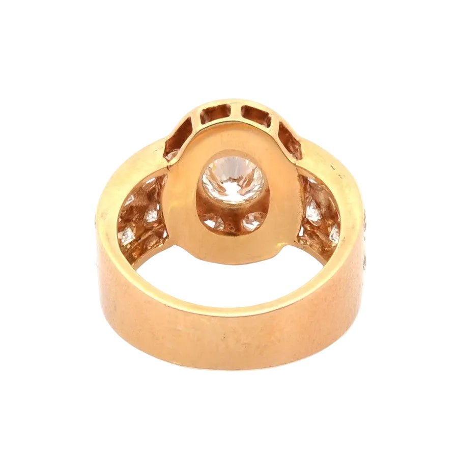 Bague Pavée en or jaune et diamants - Castafiore