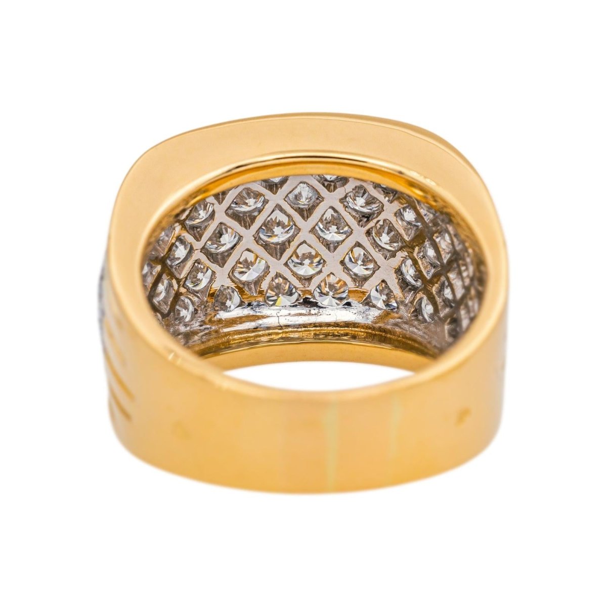Bague Pavée en or jaune et diamants - Castafiore