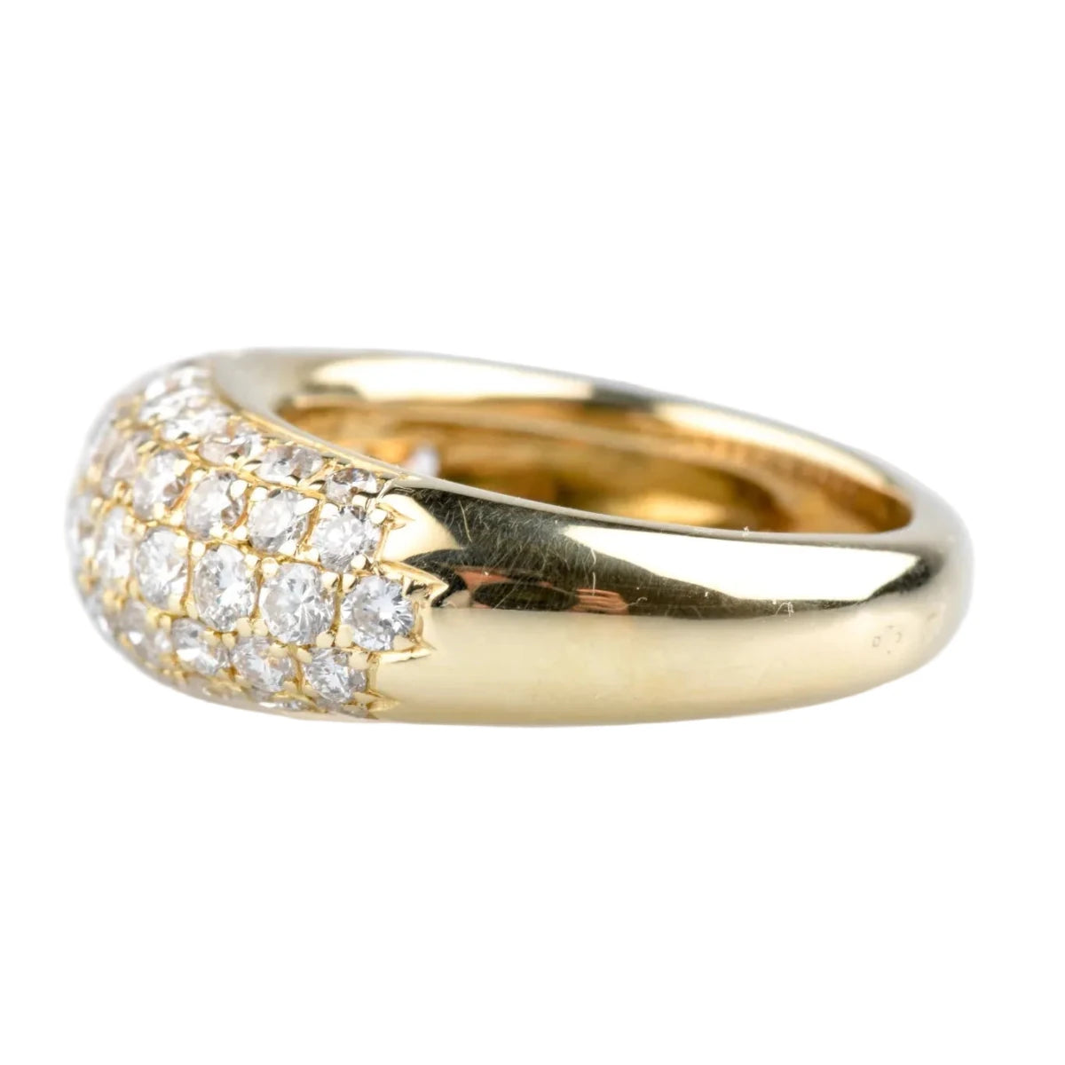 Bague Pavée en or jaune et diamants - Castafiore