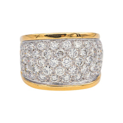 Bague Pavée en or jaune et diamants - Castafiore