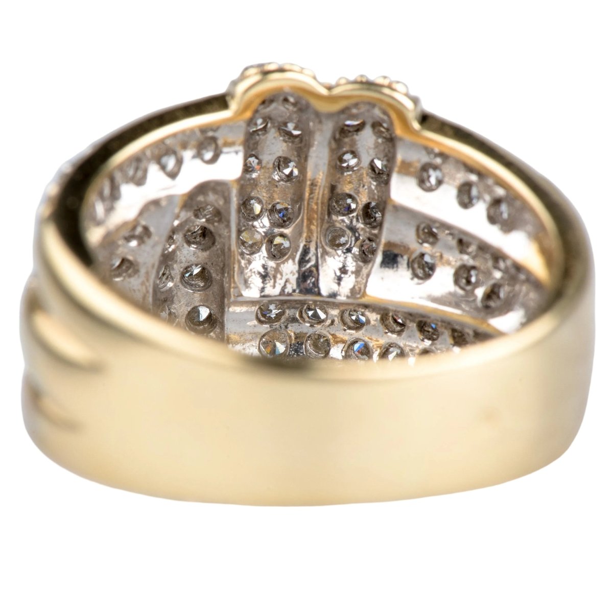 Bague Pavée en or jaune et diamants - Castafiore