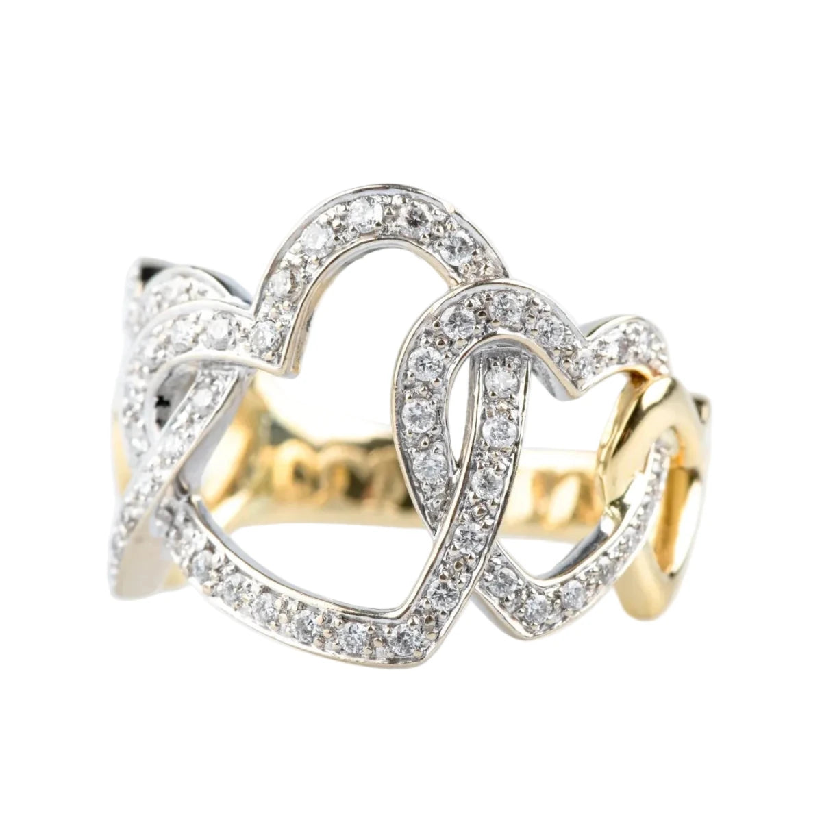 Bague Pavée en or jaune et diamants - Castafiore