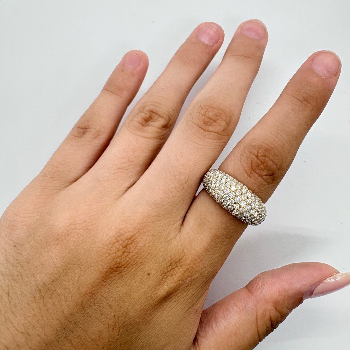 Bague Pavée en or jaune et diamants - Castafiore