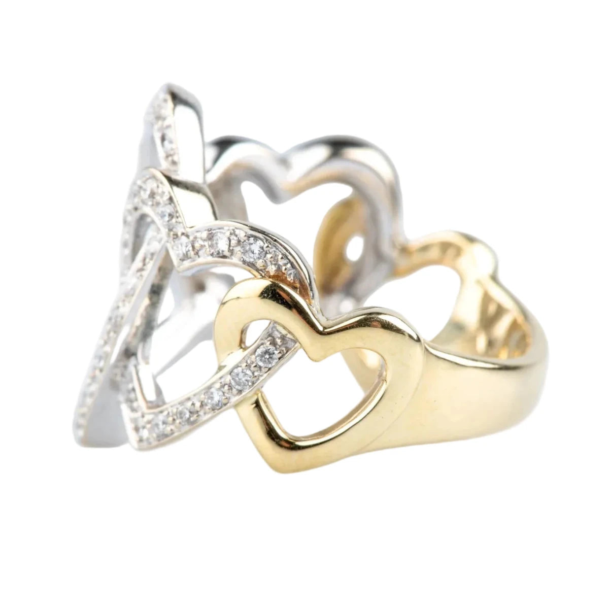 Bague Pavée en or jaune et diamants - Castafiore