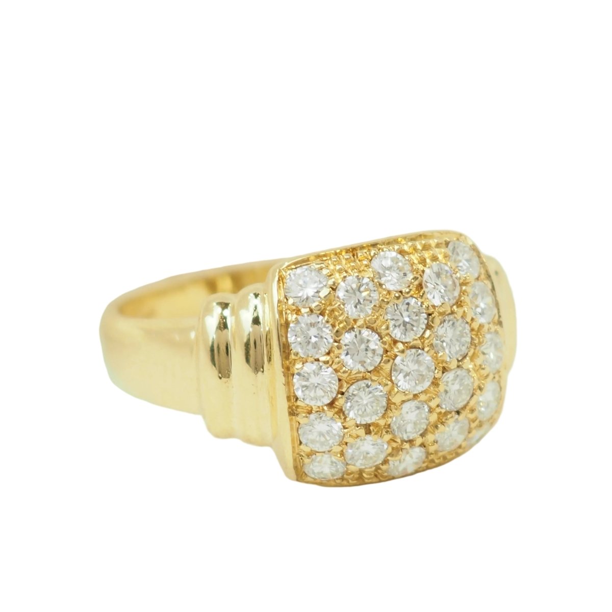 Bague Pavée en or jaune et diamants - Castafiore