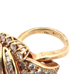Bague Pavée en or jaune et diamants - Castafiore