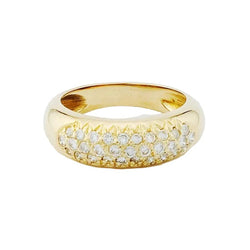Bague Pavée en or jaune et diamants - Castafiore