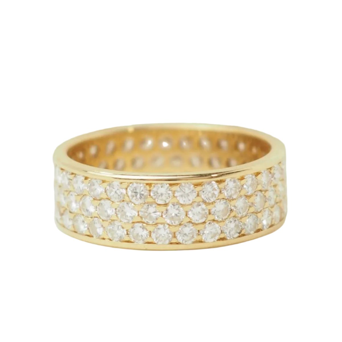 Bague Pavée en or jaune et diamants - Castafiore