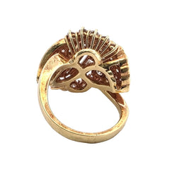Bague Pavée en or jaune et diamants - Castafiore