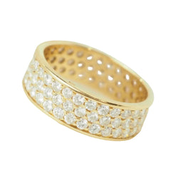Bague Pavée en or jaune et diamants - Castafiore