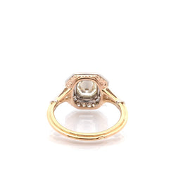 Bague Pavée en or jaune, platine et diamants - Castafiore