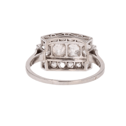 Bague Pavée en platine et diamants - Castafiore