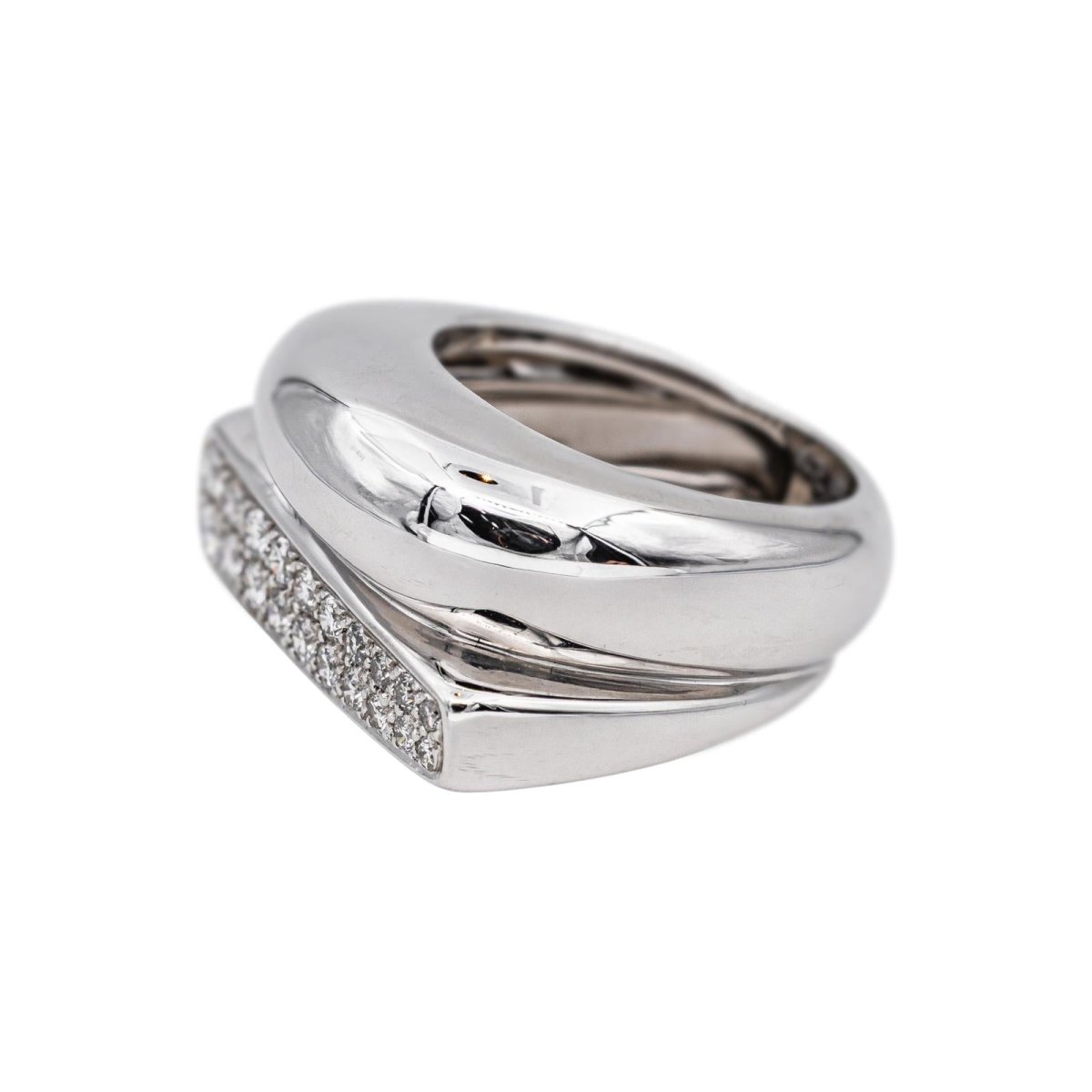 Bague Pavée FRED "Success" en or blanc et diamants - Castafiore