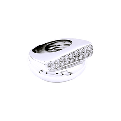 Bague Pavée FRED "Success" en or blanc et diamants - Castafiore