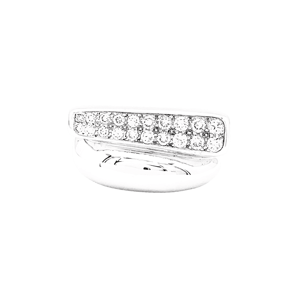 Bague Pavée FRED "Success" en or blanc et diamants - Castafiore