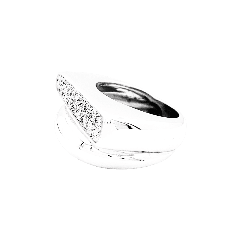 Bague Pavée FRED "Success" en or blanc et diamants - Castafiore
