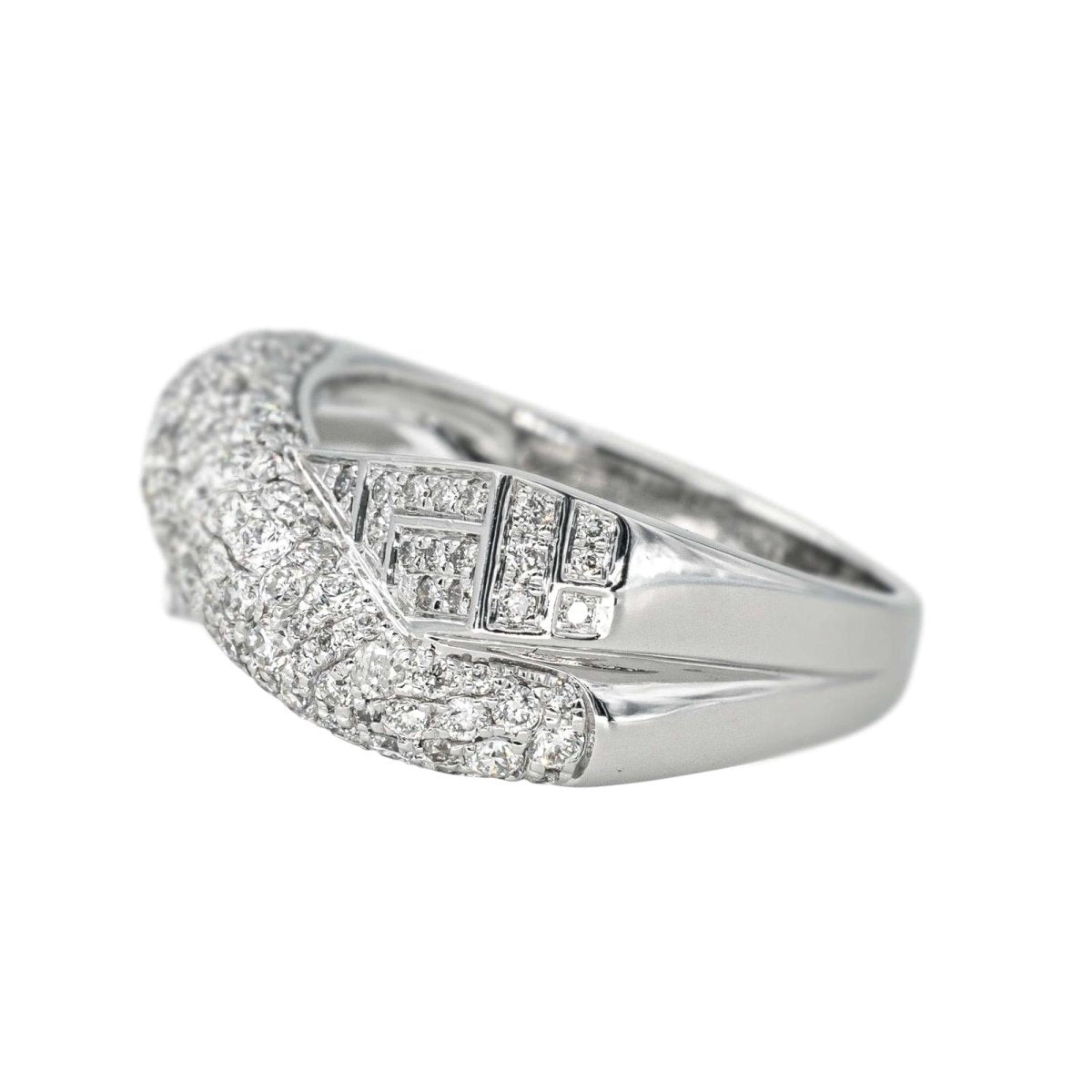 Bague Pavée MAUBOUSSIN "En corps et encore" en or blanc et diamants - Castafiore