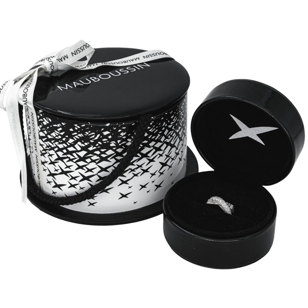 Bague Pavée MAUBOUSSIN "En corps et encore" en or blanc et diamants - Castafiore