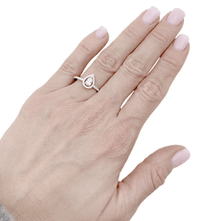 Bague Pavée MESSIKA "M - Love" en or blanc et diamants - Castafiore