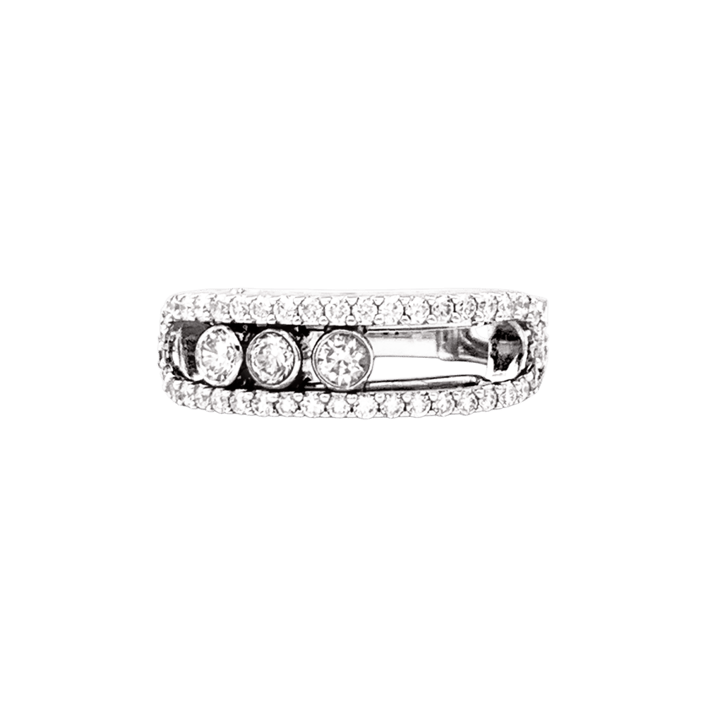 Bague Pavée MESSIKA "Mode Pavé" en or blanc et diamants - Castafiore