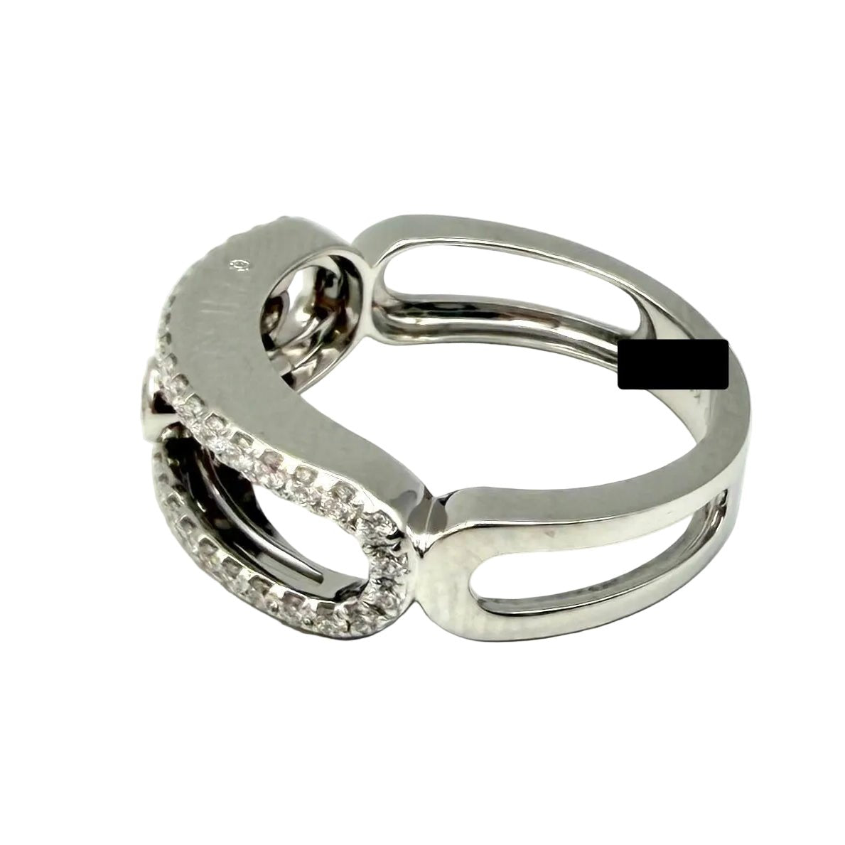 Bague Pavée MESSIKA "Move Classique" GM en or blanc et diamants - Castafiore