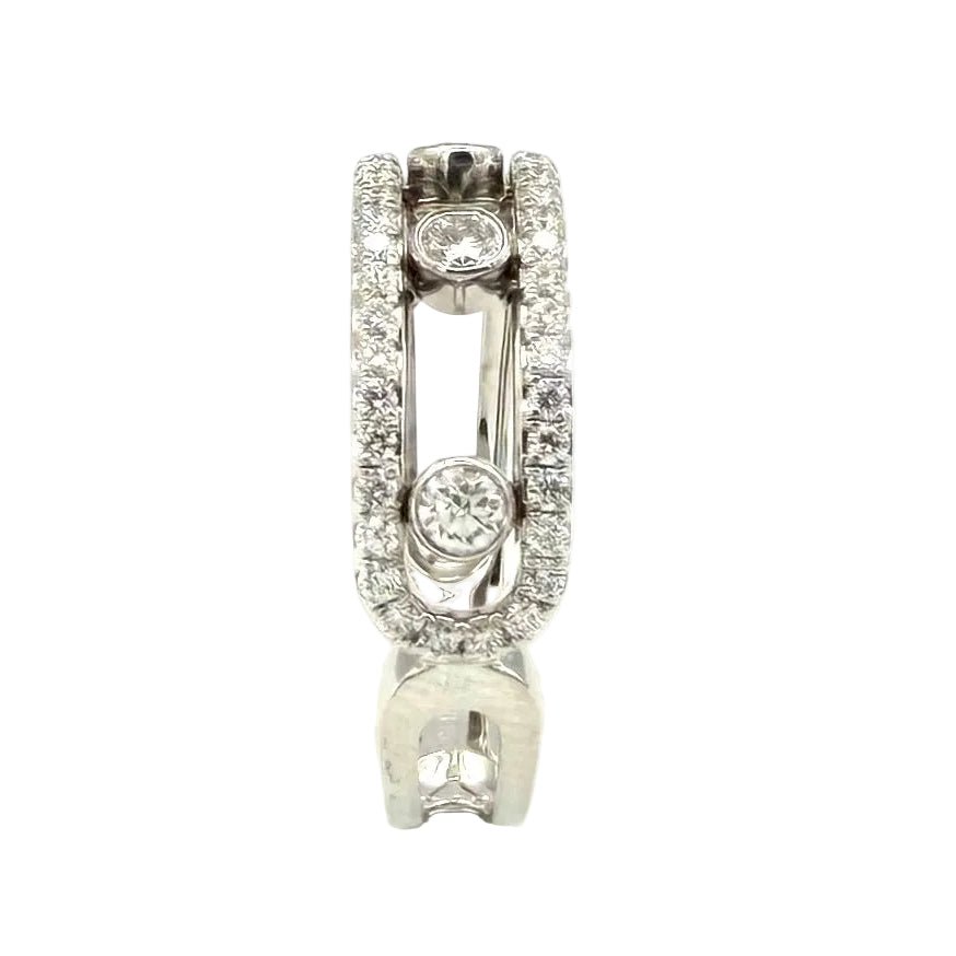 Bague Pavée MESSIKA "Move Classique" GM en or blanc et diamants - Castafiore