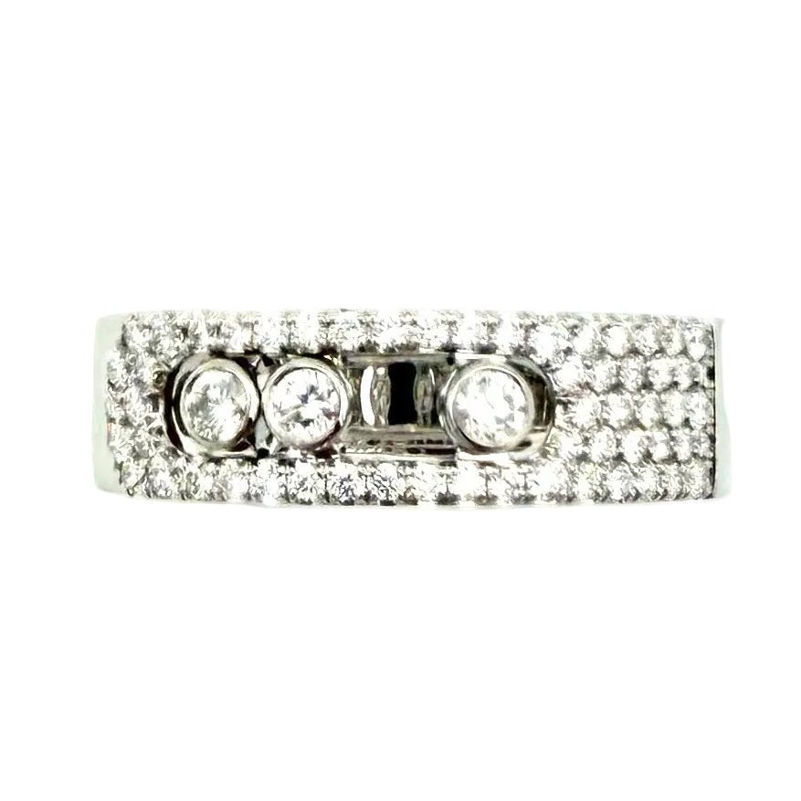 Bague Pavée MESSIKA "Move Noa Pavée" PM en or blanc et diamants - Castafiore