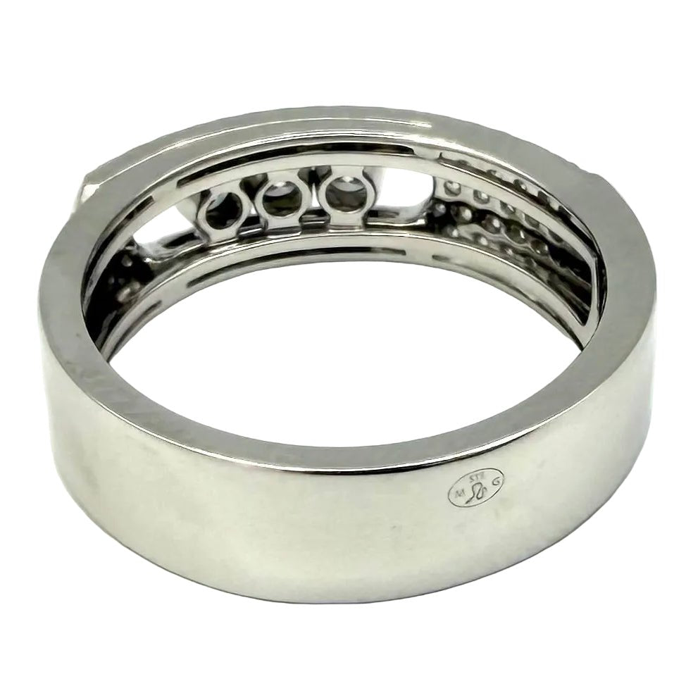 Bague Pavée MESSIKA "Move Noa Pavée" PM en or blanc et diamants - Castafiore
