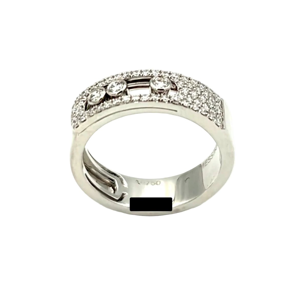 Bague Pavée MESSIKA "Move Noa Pavée" PM en or blanc et diamants - Castafiore