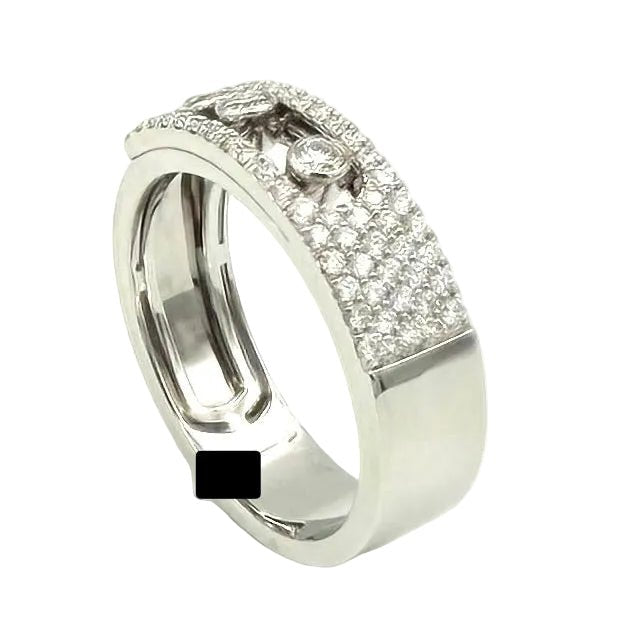 Bague Pavée MESSIKA "Move Noa Pavée" PM en or blanc et diamants - Castafiore