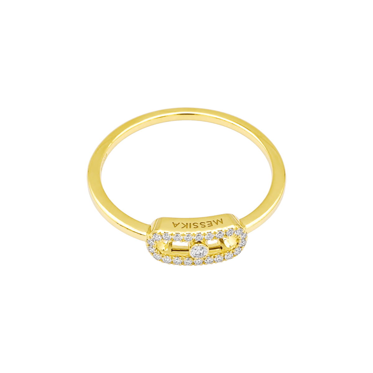 Bague Pavée MESSIKA "Move Uno Pavée" en or jaune et diamants - Castafiore