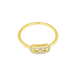 Bague Pavée MESSIKA "Move Uno Pavée" en or jaune et diamants - Castafiore